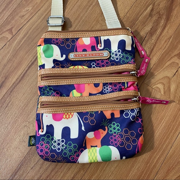Lily Bloom Multicolor Crossbody Shoulder Bag - Picture 13 of 16